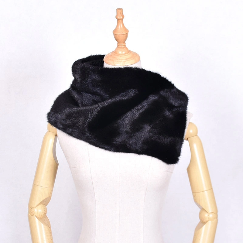 Wholesale Custom Winter Warm Comfortable Fashion Soft Women Mink Fur Snood Snood Winter