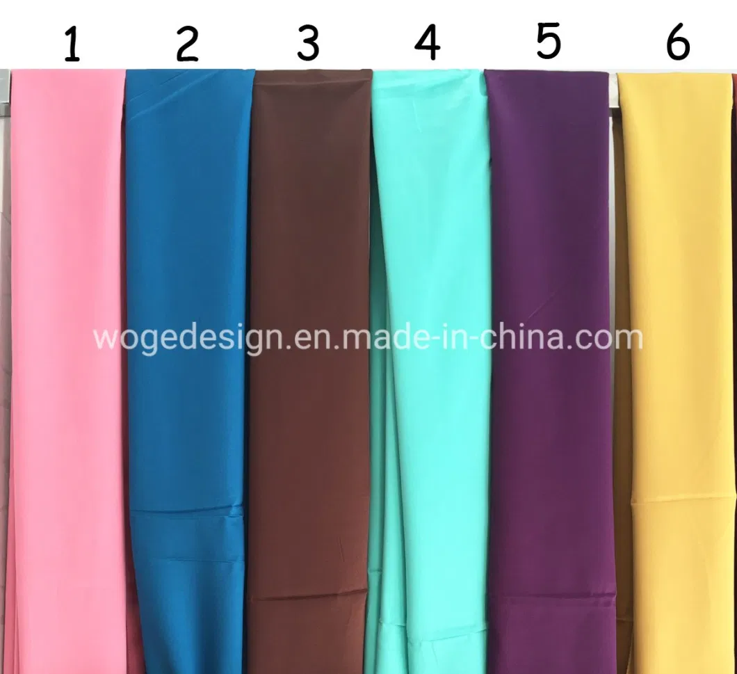 Fashion Hot Stylish Factory Plain Solid Color Woman Arab Long Warp Handkerchief Polyester Matte Silk Satin Hijab with 36colors Availabble