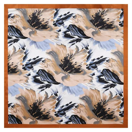 Young Women Fashion 60*60cm Square Silk DOT Print Plain Color Twill Chiffon Satin Lady Scarf