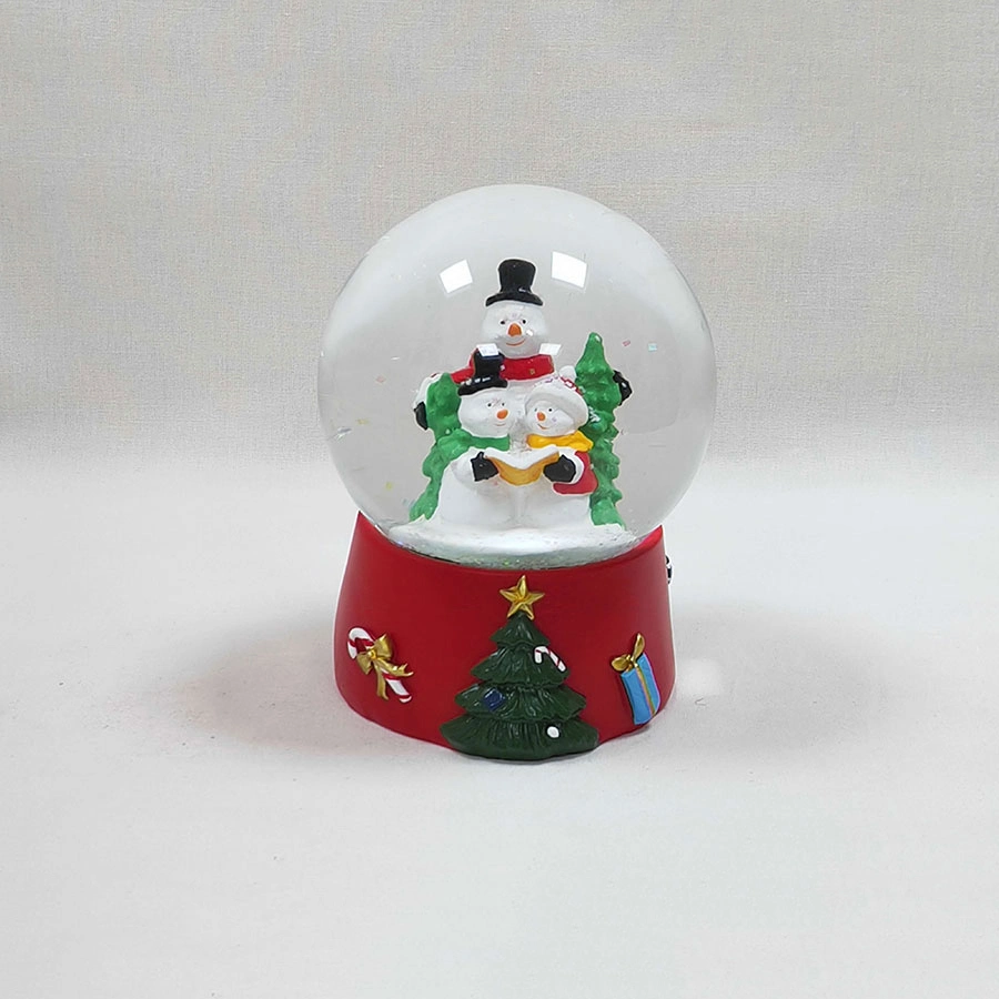 Customized Resin Christmas Santa Claus Snow Globe Series for Indoor Home Table Decoration Gift