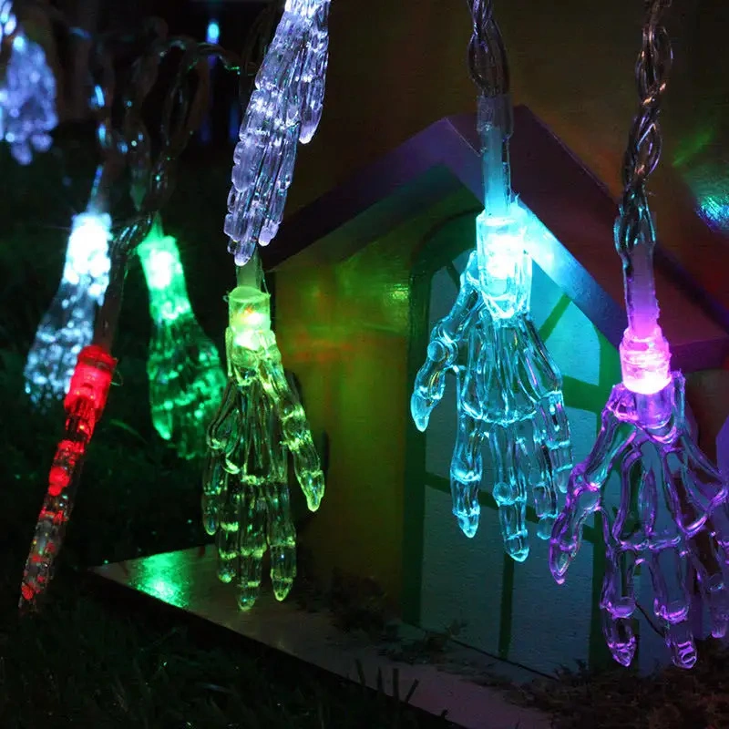 Halloween Light String Decorative Light Series Products Battery Box LED Jack-O &prime;-Lantern String Ghost Bat Christmas Lights