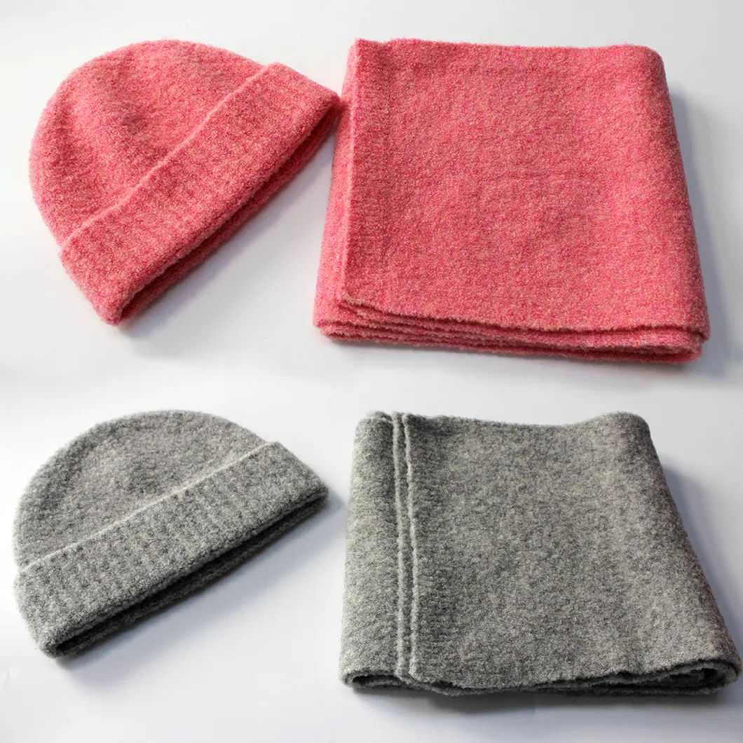 Winter High-Quality 2-Piece Knitted Hat and Scarf