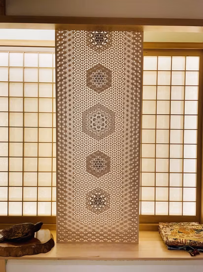 Wooden Crafts White Red Snowflake Christmas Series Wood Chips