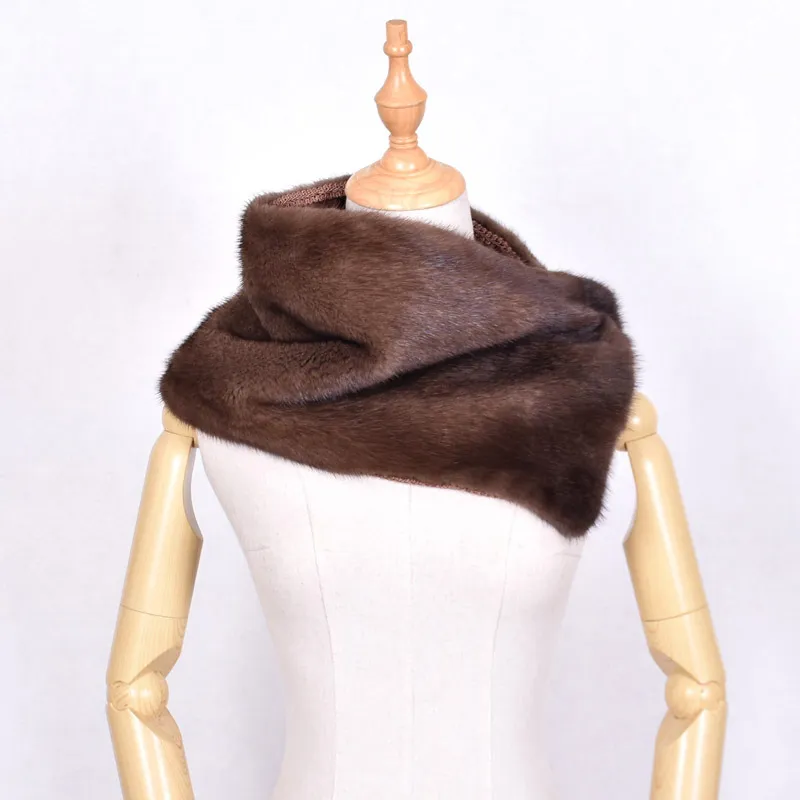 Wholesale Custom Winter Warm Comfortable Fashion Soft Women Mink Fur Snood Snood Winter